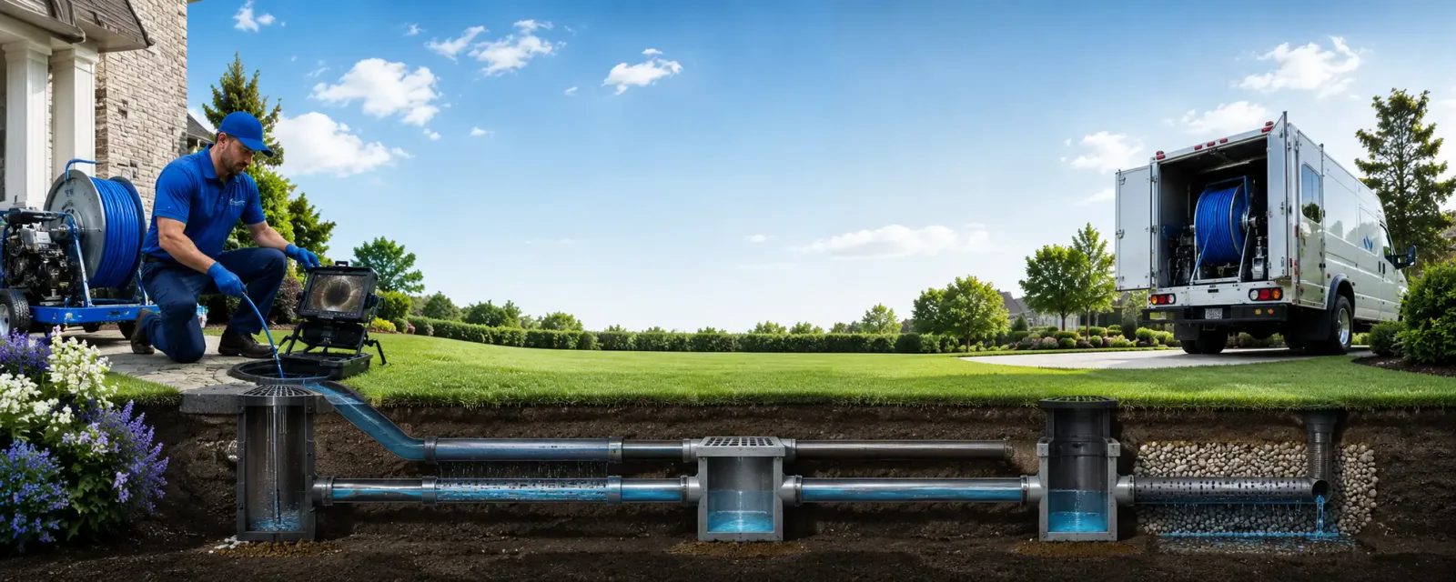 Outdoor drain cleaning information for Ford Cliff, PA
